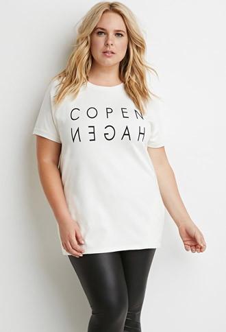 Forever21 Plus Copenhagen Raglan Tee