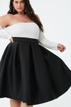 Forever21 Plus Size Scuba Flare Skirt