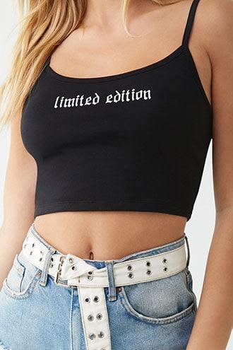Forever21 Limited Edition Graphic Cropped Cami