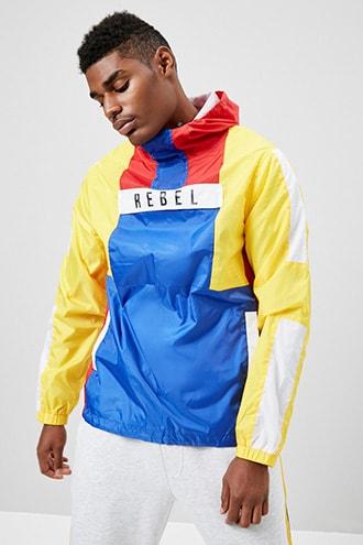 Forever21 Rebel Minds Colorblock Anorak