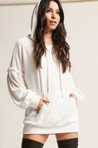 Forever21 French Terry Ruffle Hoodie