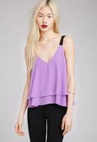 Forever21 Layered Boxy V-neck Tank