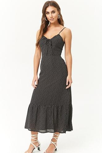Forever21 Dot Print Midi Dress