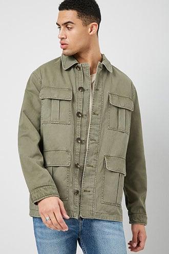 Forever21 Reversible Camo Print Utility Jacket
