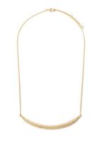 Forever21 Rhinestone Curved Bar Necklace