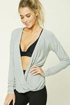 Forever21 Active Surplice-front Top