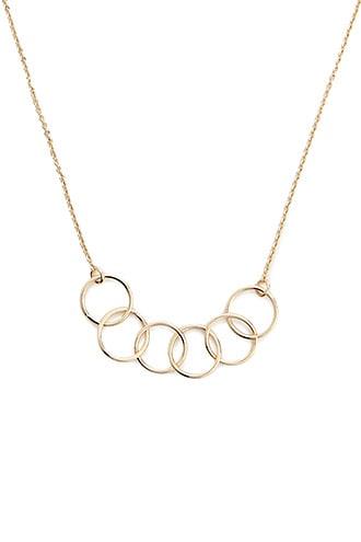Forever21 Interlinked Hoop Necklace