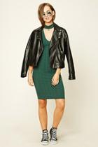 Forever21 Women's  Cutout Choker Mini Dress