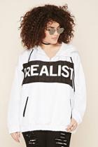 Forever21 Plus Size Realist Graphic Hoodie
