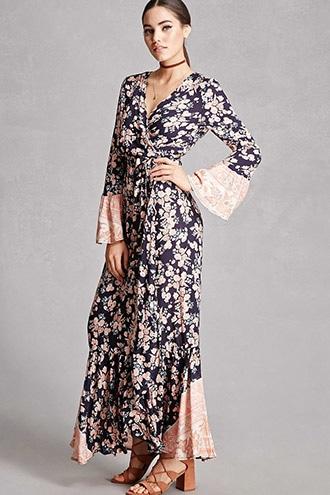 Forever21 Selfie Leslie Floral Wrap Dress
