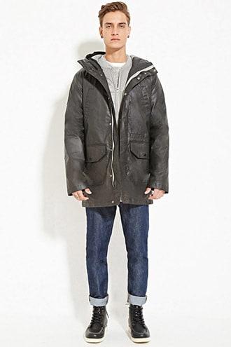 Forever21 Bellfield 2-in-1 Pinto Parka