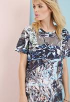 Forever21 Clashist Aluminum Foil T-shirt Dress