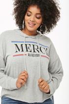 Forever21 Plus Size French Terry Merci Hoodie