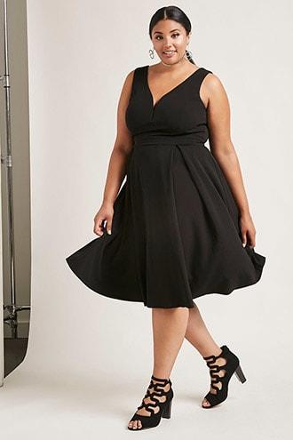 Forever21 Plus Size Bow Back Dress