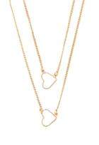 Forever21 Cutout Heart Layered Necklace