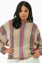 Forever21 Plus Size Striped Knit Dolman Sweater