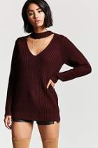 Forever21 Mock Neck Cutout Sweater