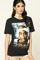 Forever21 Women's  2pac Graphic Band Tee