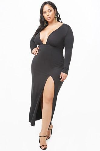 Forever21 Plus Size Plunging V-neck Maxi Dress