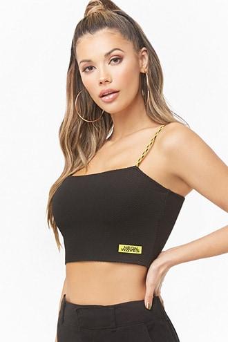 Forever21 Neon Waves Cropped Cami