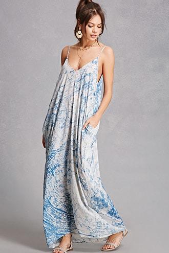 Forever21 Mineral Wash Maxi Dress