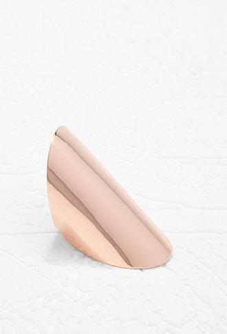 Forever21 Oversized Cocktail Ring (rose Gold)