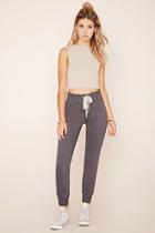 Forever21 Women's  Lace-up Sweatpants