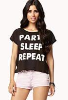 Forever21 Party Graphic Boxy Tee