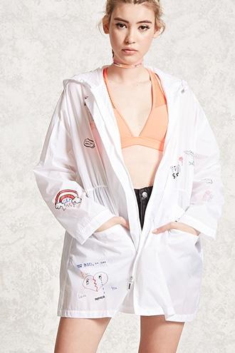 Forever21 Pinky Swear Graphic Windbreaker