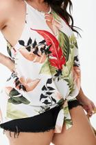 Forever21 Plus Size Tropical Print Halter Top