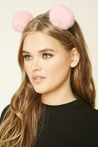 Forever21 Baby Pink Fuzzy Pom-pom Headband