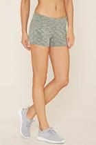 Forever21 Women's  Green Active Space Dye Shorts
