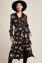 Forever21 Floral Open-front Jacket