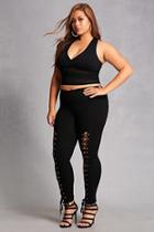 Forever21 Plus Size Lace-up Pants