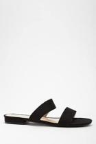 Forever21 Faux Suede Double-strap Slides