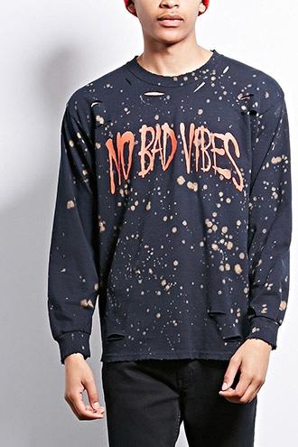 Forever21 Human Condition Bleach Pullover