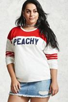 Forever21 Plus Size Peachy Graphic Tee