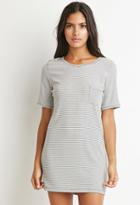 Forever21 Ribbed Stripe T-shirt Dress