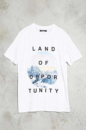 21 Men Men's  Land Of Opportunity Graphic Tee