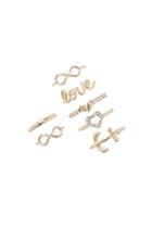 Forever21 Love Ring Set