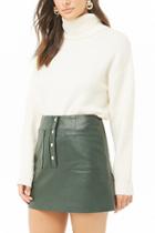 Forever21 Textured Faux Leather Mini Skirt