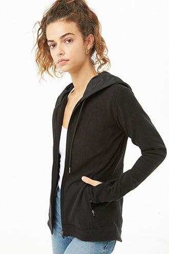 Forever21 Active Fleece Zip-up Hoodie
