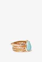 Forever21 Faux Stone Ring Set