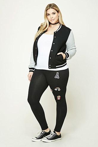 Forever21 Plus Size Patch Leggings