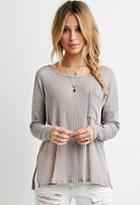 Forever21 Textured Ribbed Knit Top