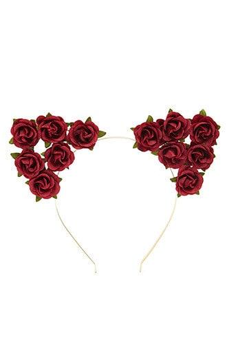 Forever21 Floral Cat-ears Headband