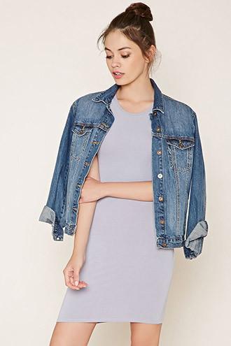 Forever21 Plus Women's Sugarplum Stretch Knit Bodycon Dress