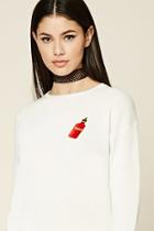 Forever21 Swag Patch Graphic Sweater