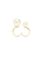 Forever21 Faux Pearl Two-finger Ring
