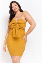Forever21 Plus Size Bow-front Strapless Dress
